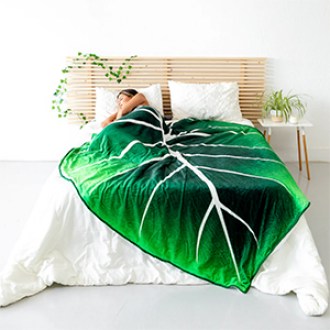 Green Philosophy  Gloriosum Giant Leaf Blanket