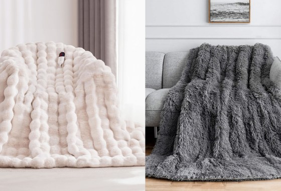 Warm electric and weighted blankets that are actually super stylish