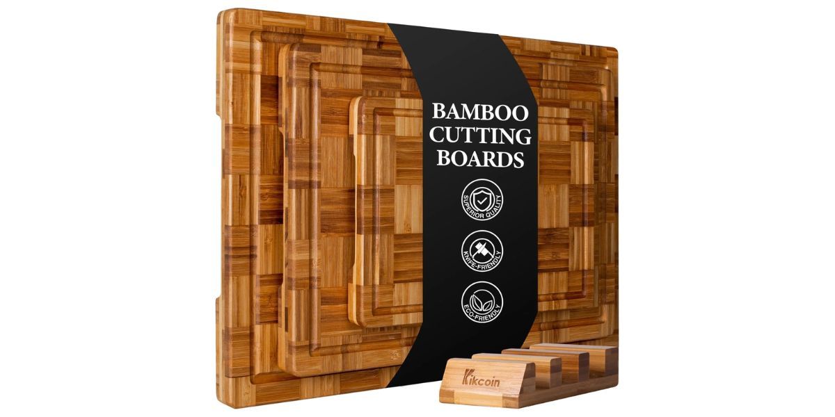 Kikcoin Extra Large Bamboo Cutting Boards