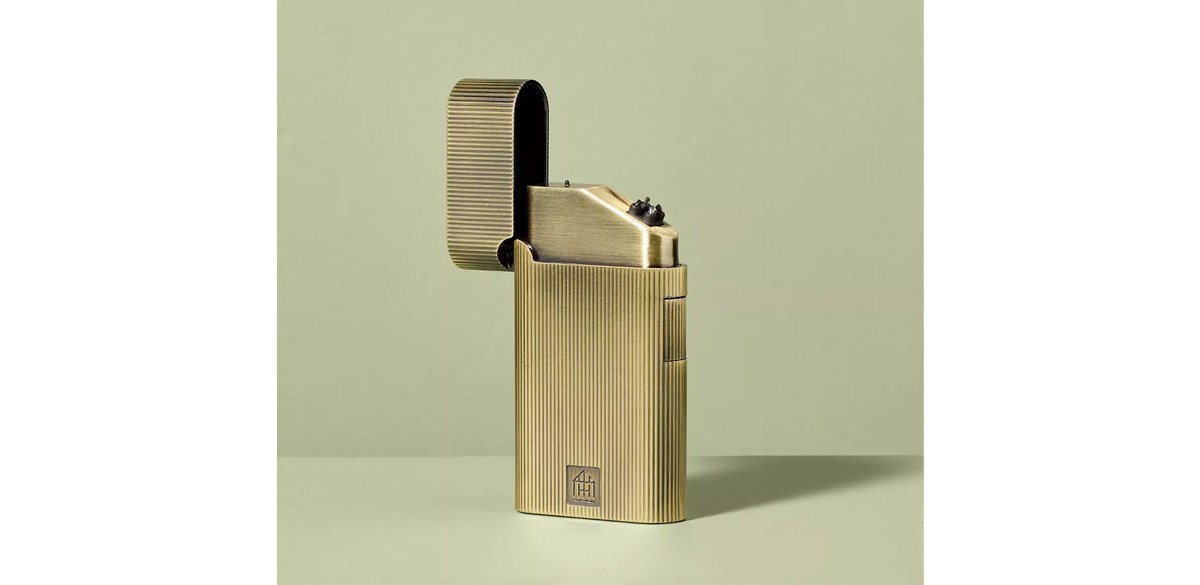 Ribbed Brass Battery Rechargeable Thumb Lighter - Hearth &amp; Hand with Magnolia