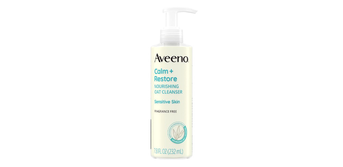 Aveeno Calm + Restore Facial Cleanser for Sensitive Skin