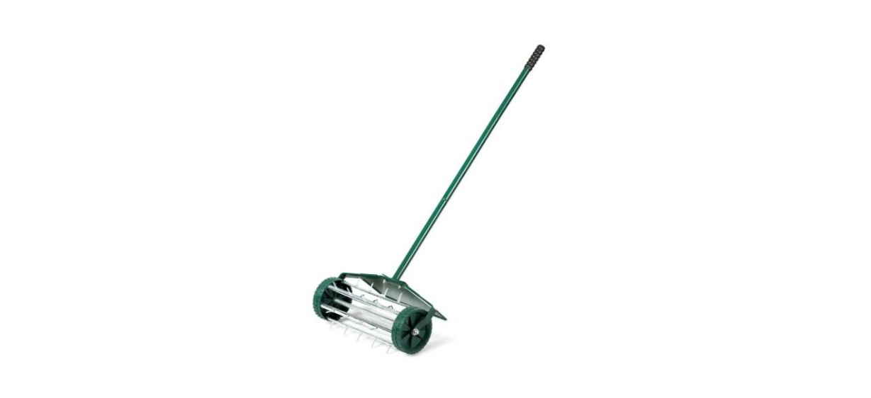 Angeles Home Rolling Lawn Aerator with Fender