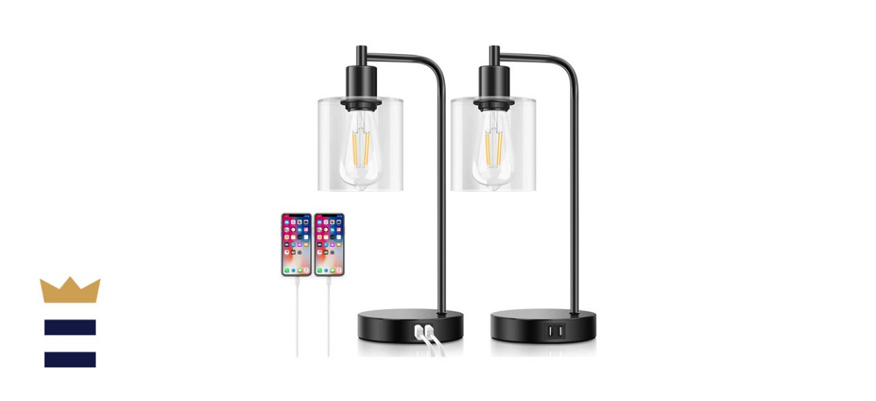 BesLowe Industrial Touch Control Table Lamps