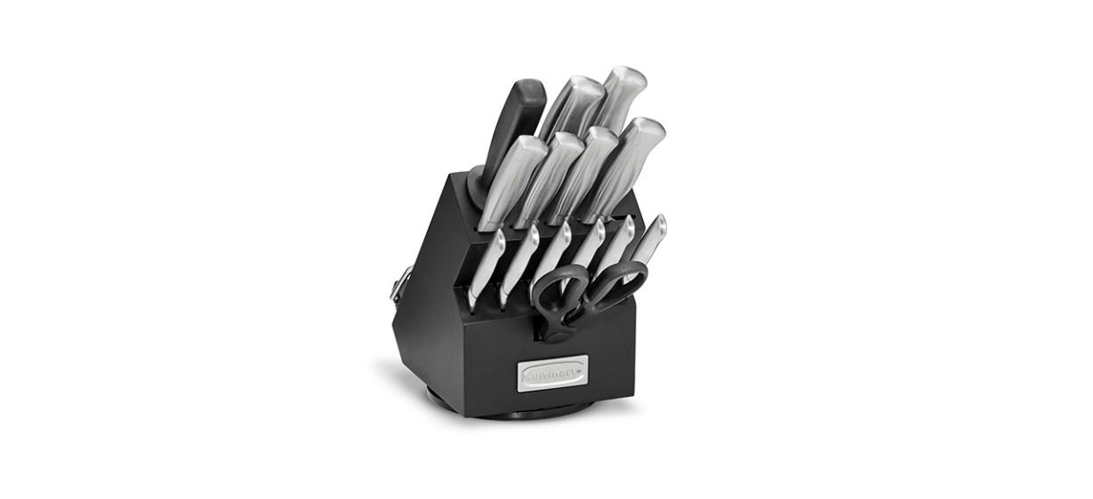 Best Cuisinart Classic 15-Piece Stainless Steel Rotating Knife Block Set