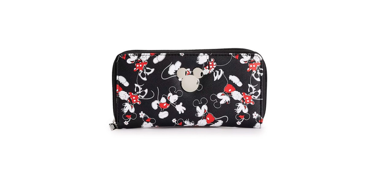Best Disney Mickey & Minnie Zip-Around Wallet Best Disney Mickey & Minnie Zip-Around Wallet