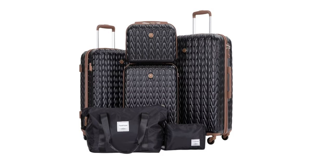 Travelhouse 6 Piece Hardshell Luggage Set 