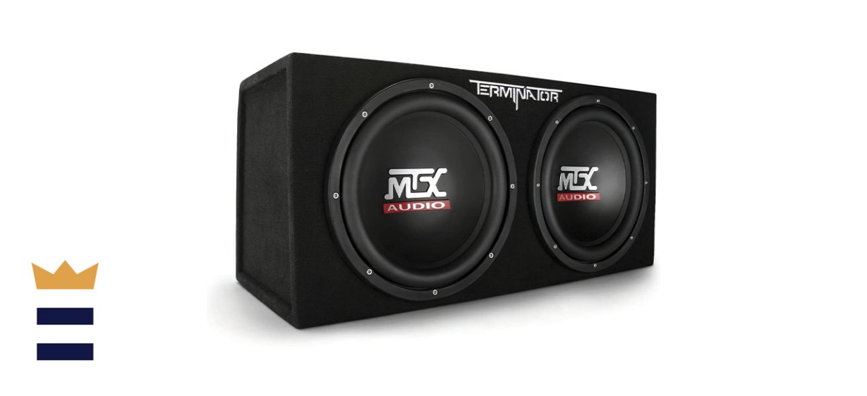 MTX Audio Terminator Series TNE212D 1,200-Watt Dual 12-Inch Sub Enclosure