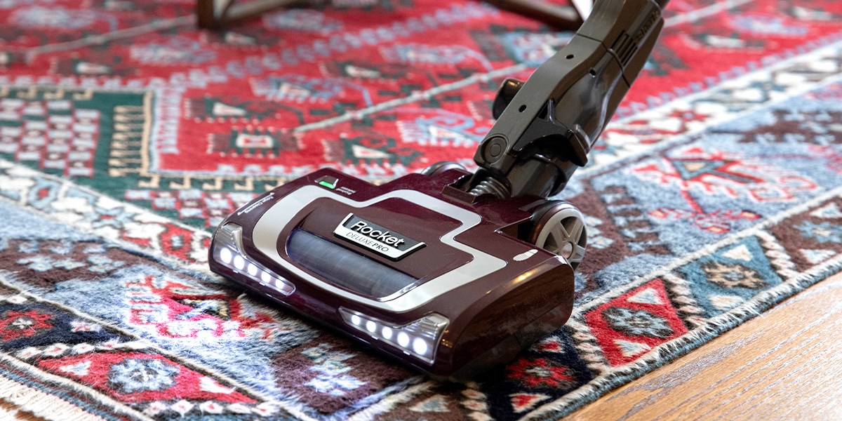 Shark Rocket Pet Plus on area carpet