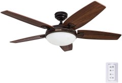 Honeywell Carmel 48-inch Ceiling Fan with Integrated Light Kit and Remote Control