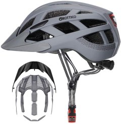 GROTTICO Adult-Men-Women Bike Helmet with Light