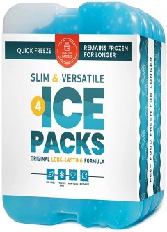 Healthy Packers Slim Lunch Box Ice Packs - Set of 4