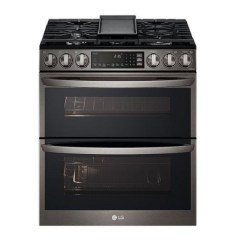 LG  6.9 Cu. Ft. Slide-In Double Oven Gas True Convection Range