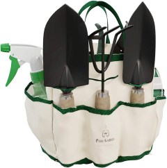 Pure Garden 8-Piece Garden Tool and Tote Set