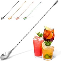 Zulay Kitchen Stainless Steel Cocktail Spoon