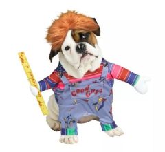 Spirit Halloween Chucky Dog Costume