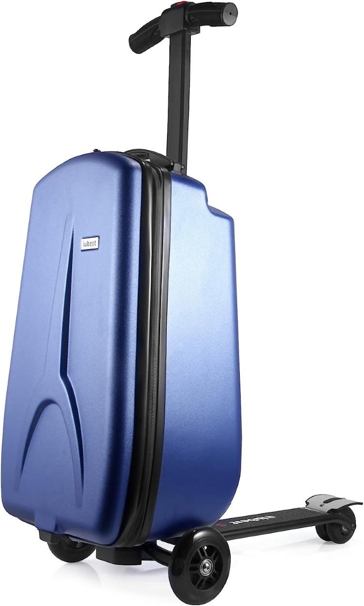 iubest Scooter Luggage With Foldable Trolley