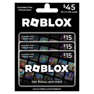 Roblox Gift Cards, Multipack of 3 x $15 
