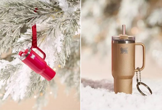 Target just dropped mini Stanley tumbler Christmas ornaments