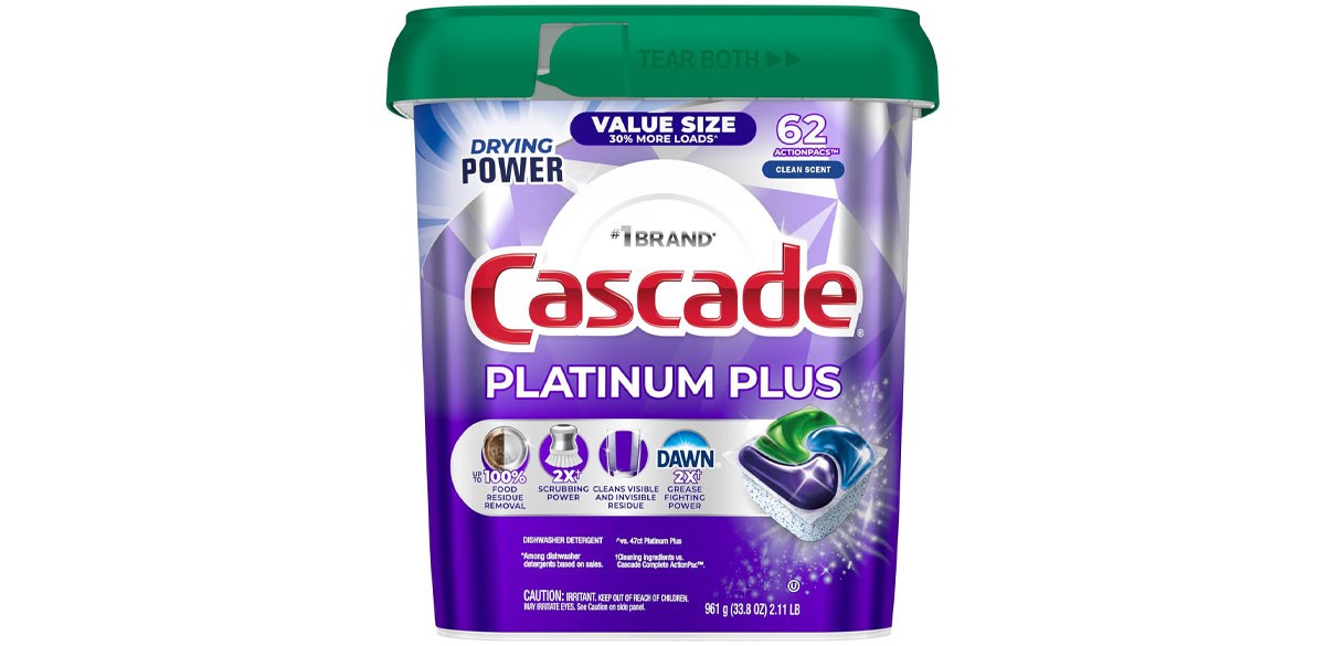 Cascade Platinum Plus Dishwasher Pods