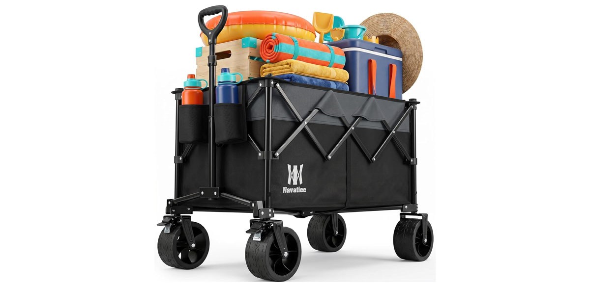 Navatiee Big Wheels Collapsible Wagon Cart