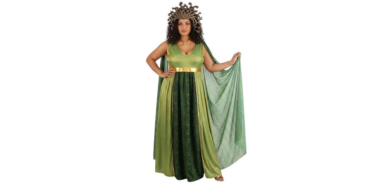 Plus Size Goddess Medusa Costume for Women