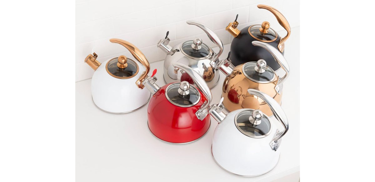 Viking Culinary 3-Ply Stainless Steel Whistling Tea Kettle
