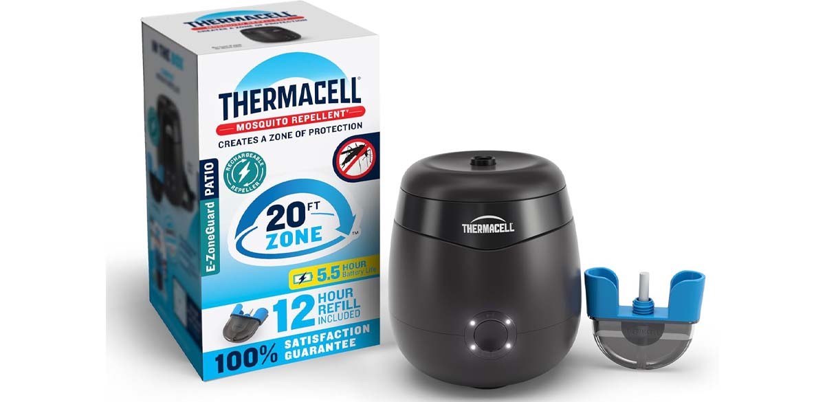 11-Thermacell E-Series Rechargeable Mosquito Repeller with 20’ Mosquito Protection Zone