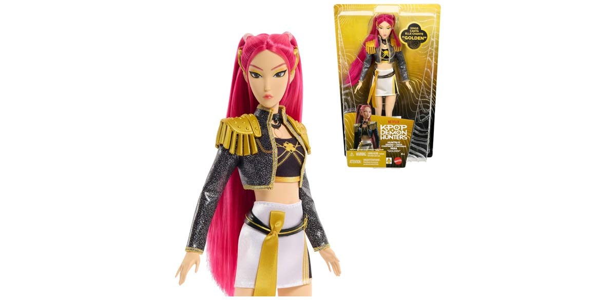 Mattel Kpop Demon Hunters HUNTR X Mira “Golden” Singing Doll