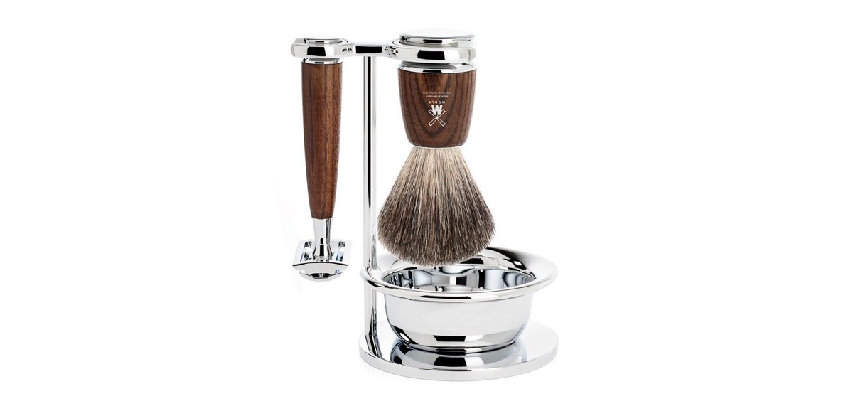 MÜHLE RYTMO 4-piece Pure Badger Shaving Set For Men