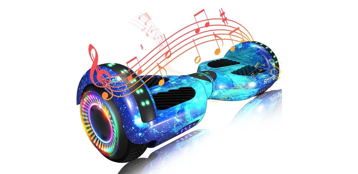 SIMATE Bluetooth &amp; LED Scooter