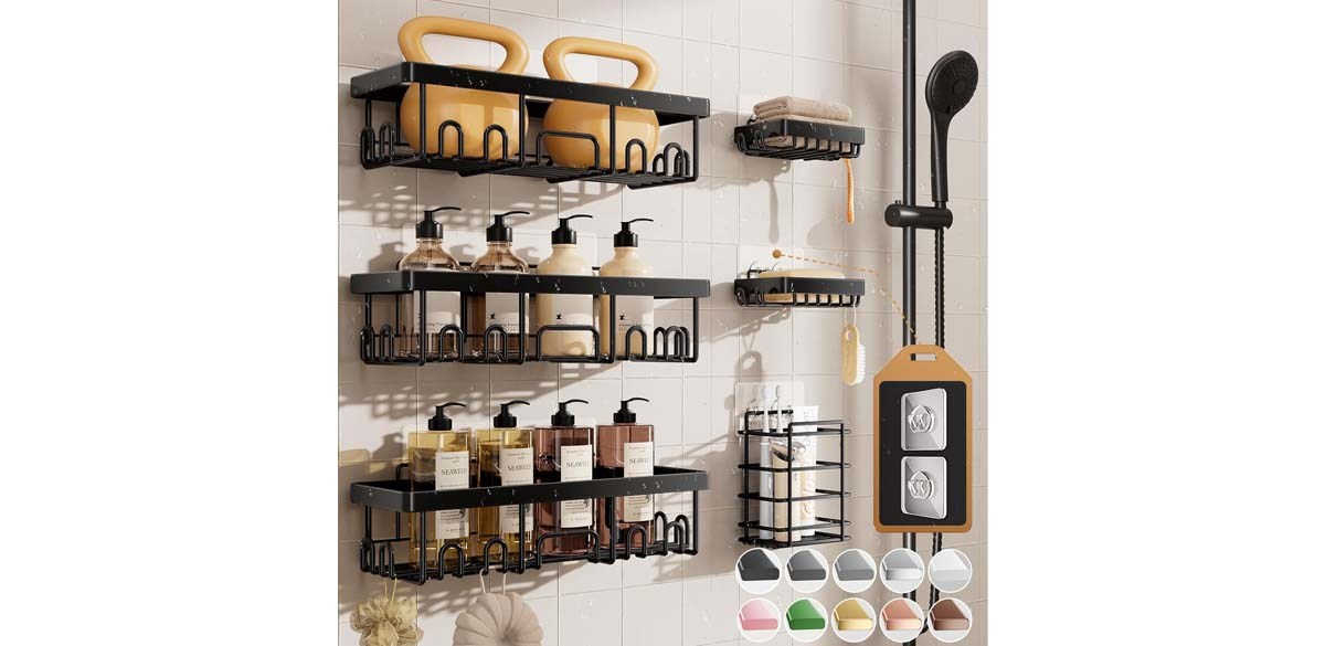 Veken Shower Caddy 6-Pack