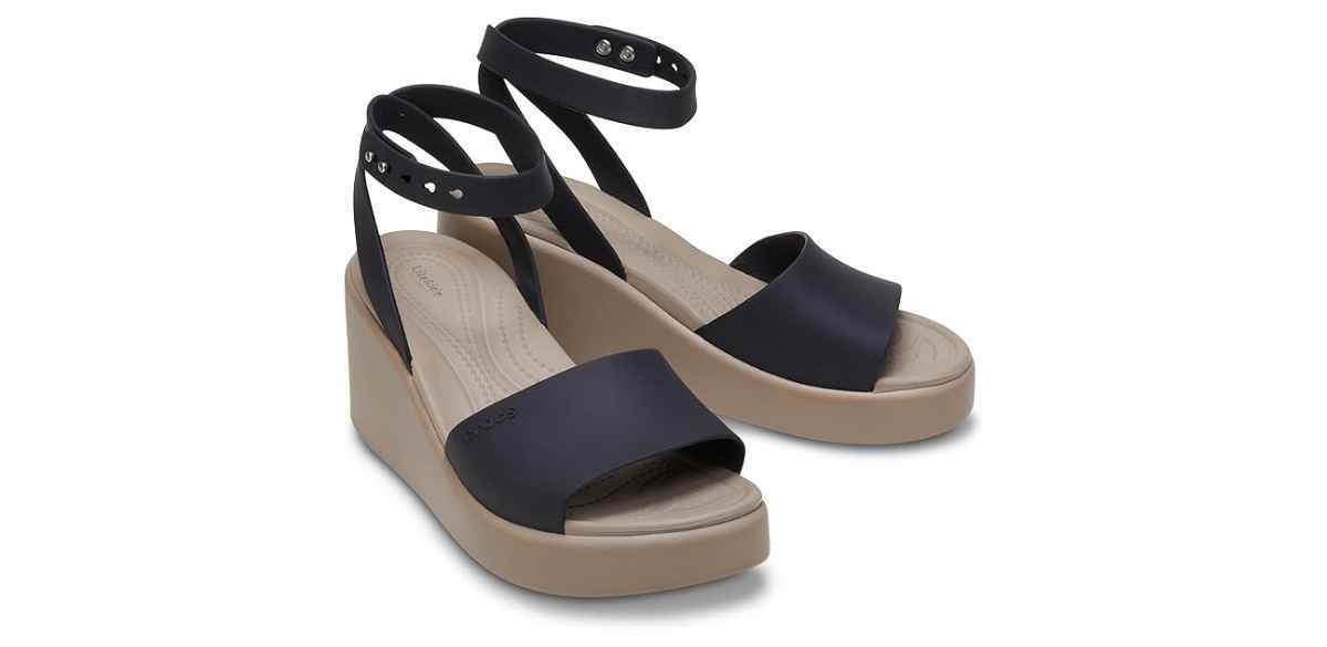 Crocs Women's Brooklyn Ankle Strap Wedges Sandal