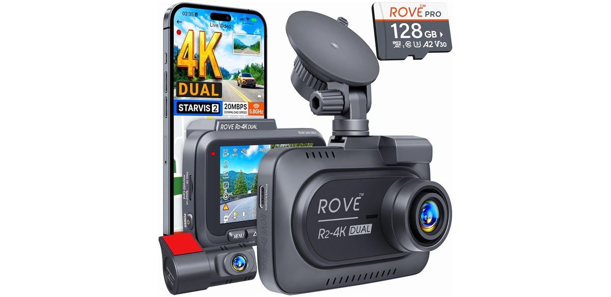 ROVE R2-4K DUAL Dash Cam