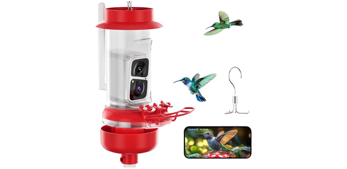 Soliom Hummingbird Feeder with Camera