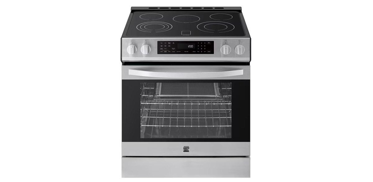 Kenmore 5.6 cu. ft. Front-Control 5 Element Electric Range Stove with and Dual Ring Elements