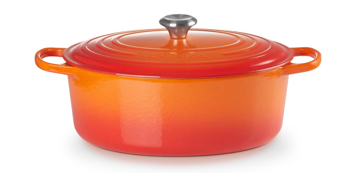 Le Creuset Enameled Cast Iron Oval Dutch Oven with Lid