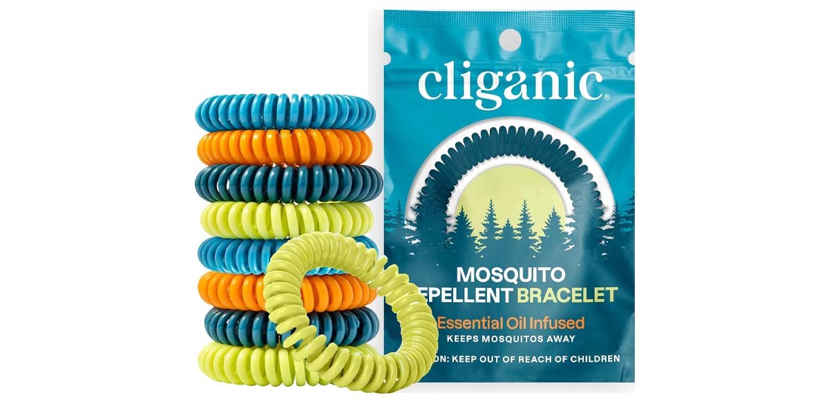 Cliganic 25 Pack Mosquito Repellent Bracelets