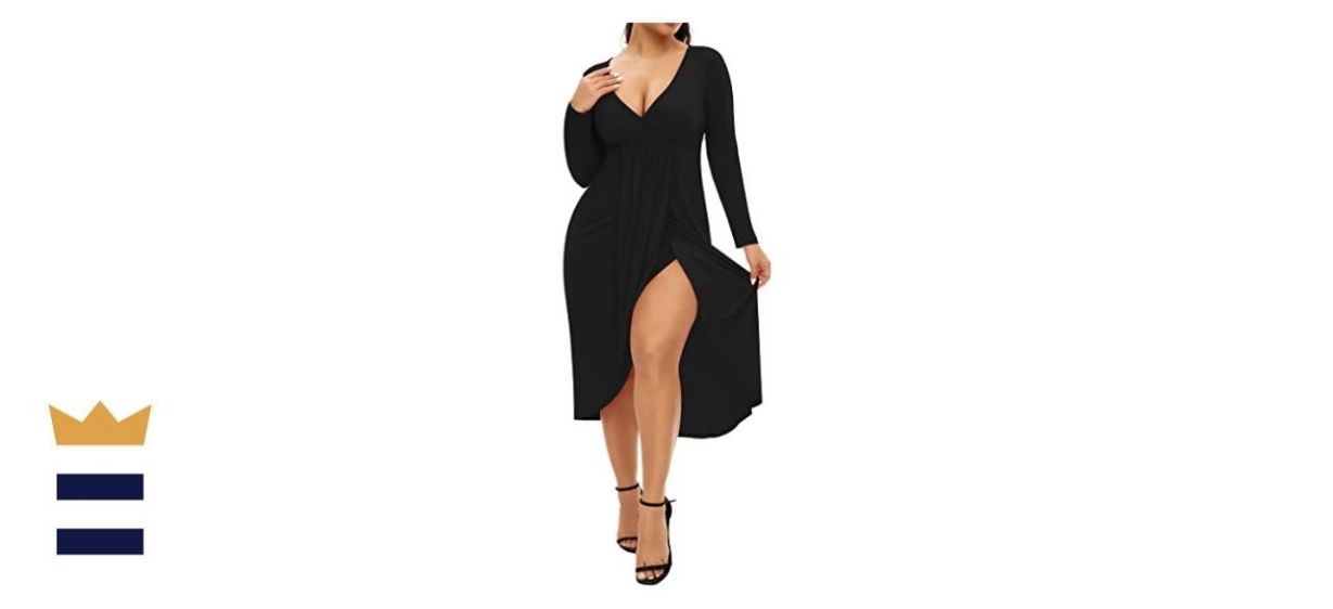 AM Clothes Plus-Size Bodycon Ball Gown