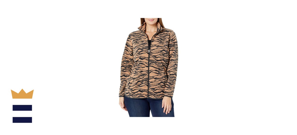 Amazon Essentials Women’s Plus Size Full-Zip Polar Fleece Jacket