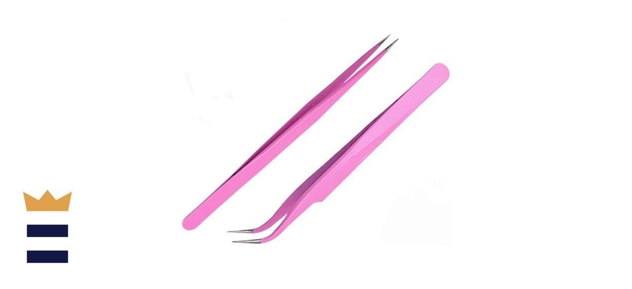 Aoshang Stainless Steel Straight and Curved Tip Tweezers