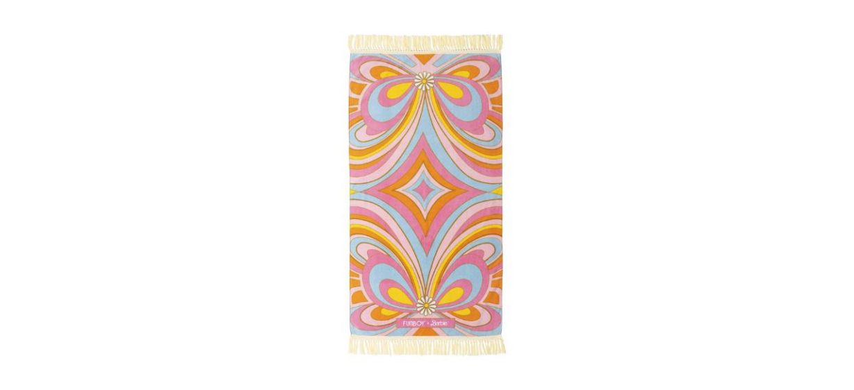 Funboy and Barbie Official Pool Float Swirl Beach Towel Funboy and Barbie Official Pool Float Swirl Beach Towel