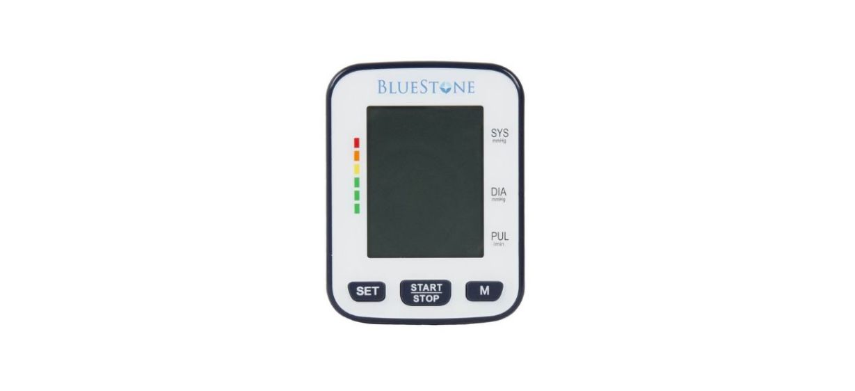 Cuff-style Blood Pressure Monitor - Portable Electronic Tracking Machine  For Wrists With Lcd Screen, Memory, And Storage Case By Bluestone : Target