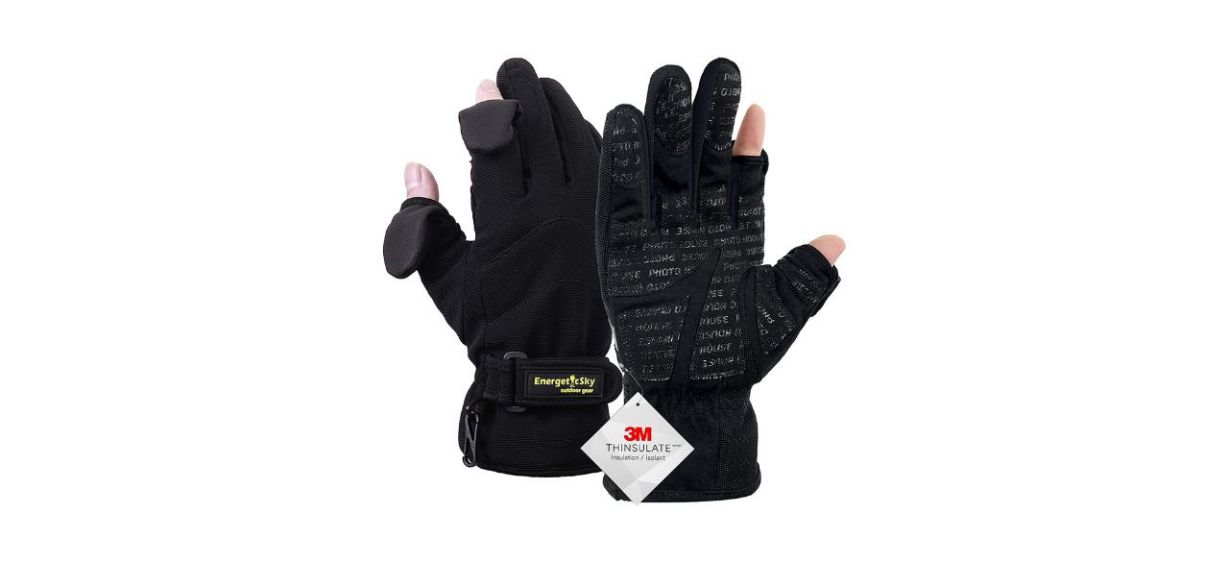 EnergeticSky Waterproof Photography Gloves
