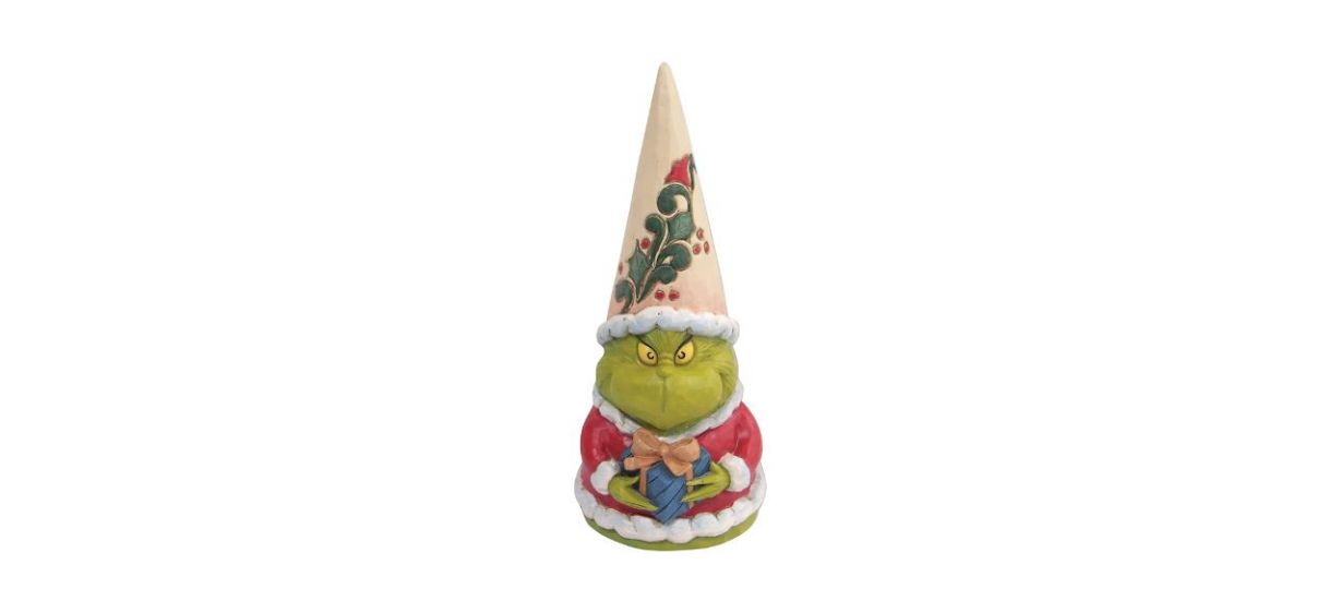 Best Enesco Jim Shore Dr Seuss The Grinch Gnome Holding Gift Figurine