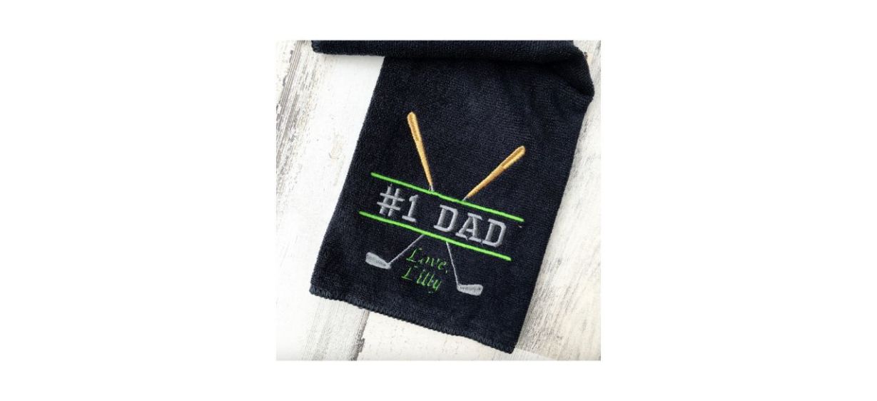 BeforeTheRings Personalized Embroidered Golf Towel 