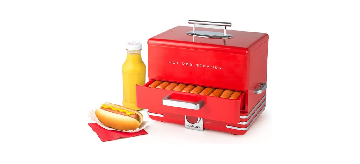 Best Nostalgia Extra-Large Hot Dog Steamer