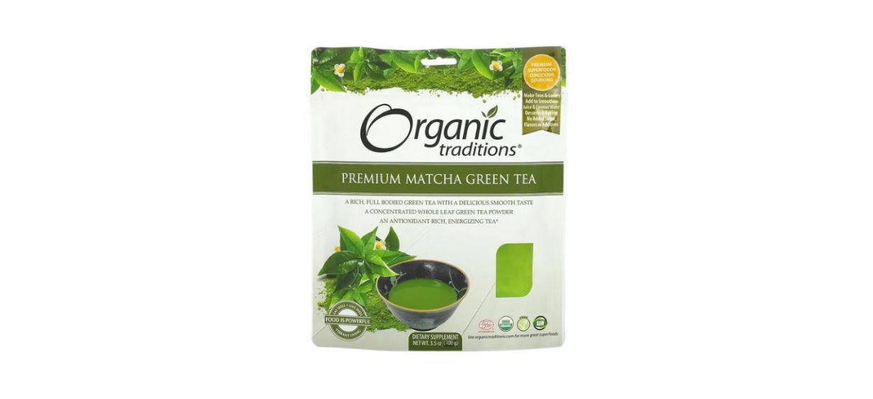 Organic Traditions Premium Matcha Green Tea Powder