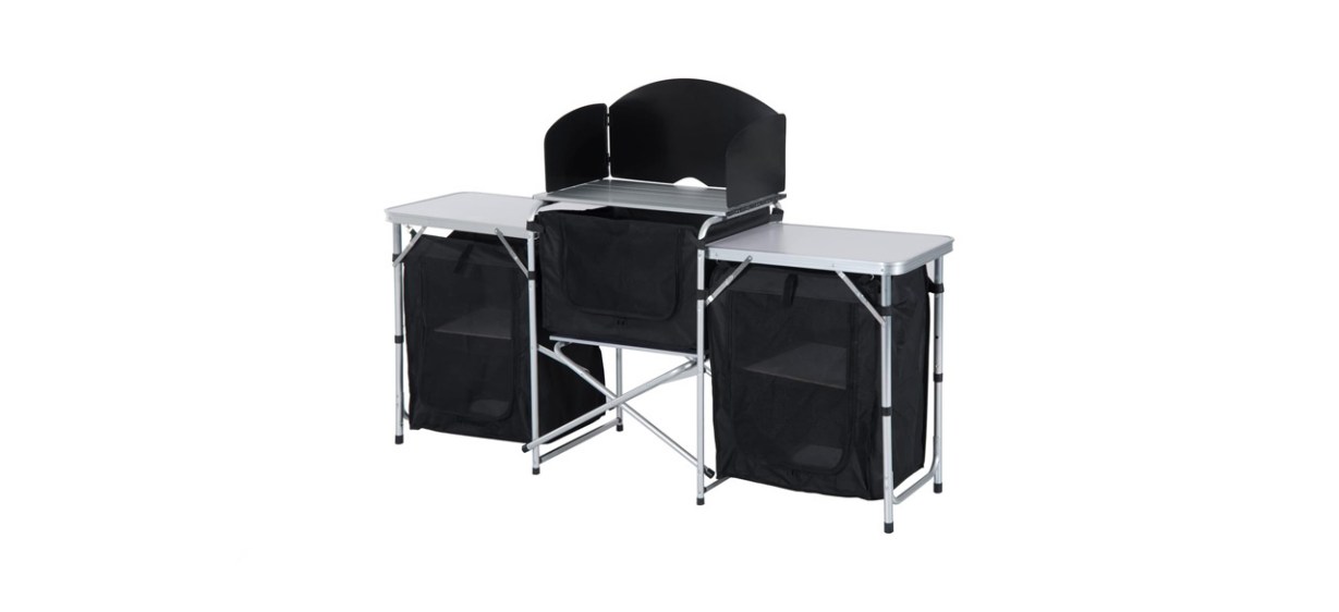 Outsunny 6' Aluminum Portable Fold-Up Camping Kitchen