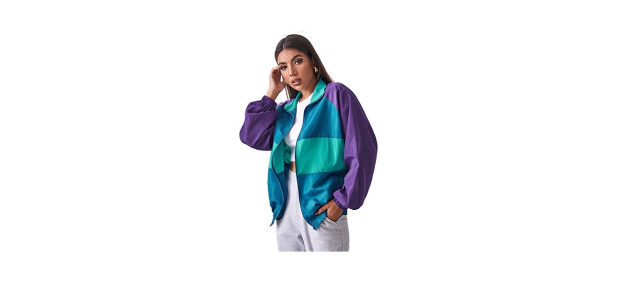 best SweatyRocks Windbreaker Jacket