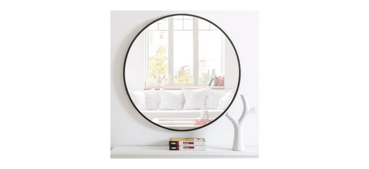 RE/FINE Sabine Metal Round Wall Mirror